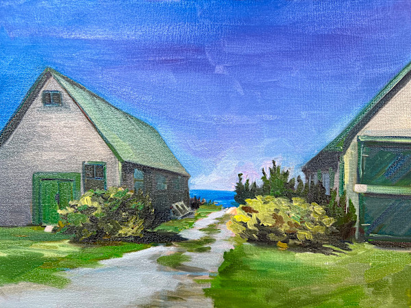 Islesford Boat Houses by Rachel Houlihan