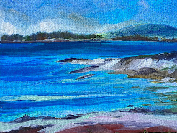 Ocean at Cranberry Island by Rachel Houlihan