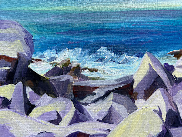 Rocks at Lobster Cove by Rachel Houlihan
