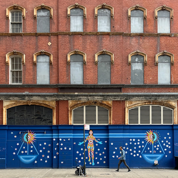 Mural Woman, Life , Freedom East Village, NYC by C. Finley