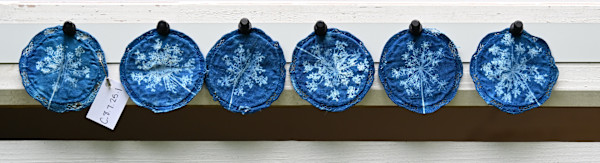 Queen Anne's Lace Wine Glass Coasters by Emily Hillhouse