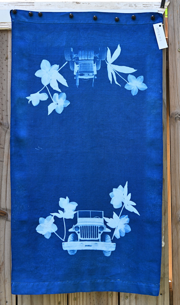 Jeep/Tractor Hand Towel by Emily Ruffner Hillhouse, Image 1.