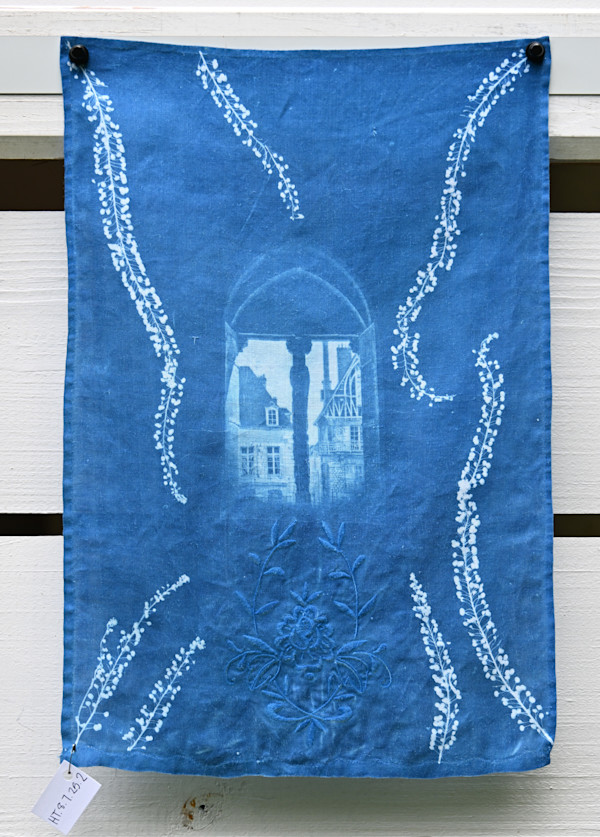 Mont-Saint-Michel Window Hand Towel by Emily Hillhouse