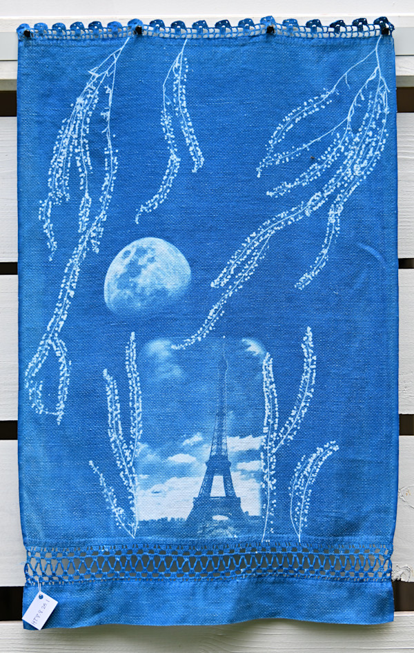 Eiffel Tower Hand Towel by Emily Hillhouse