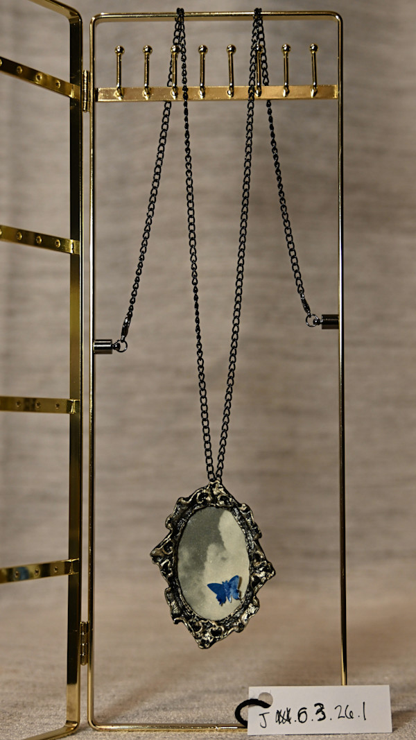 Black Chain Frame Necklace by Emily Ruffner Hillhouse, Image 6.