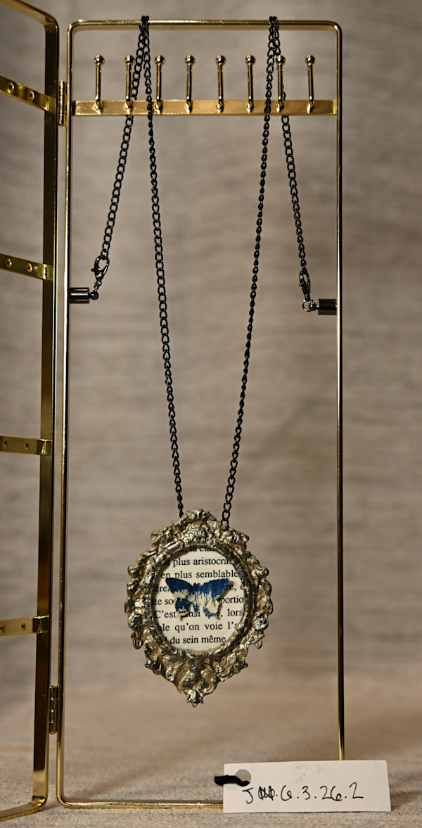 Black Chain Frame Necklace by Emily Ruffner Hillhouse, Image 1.