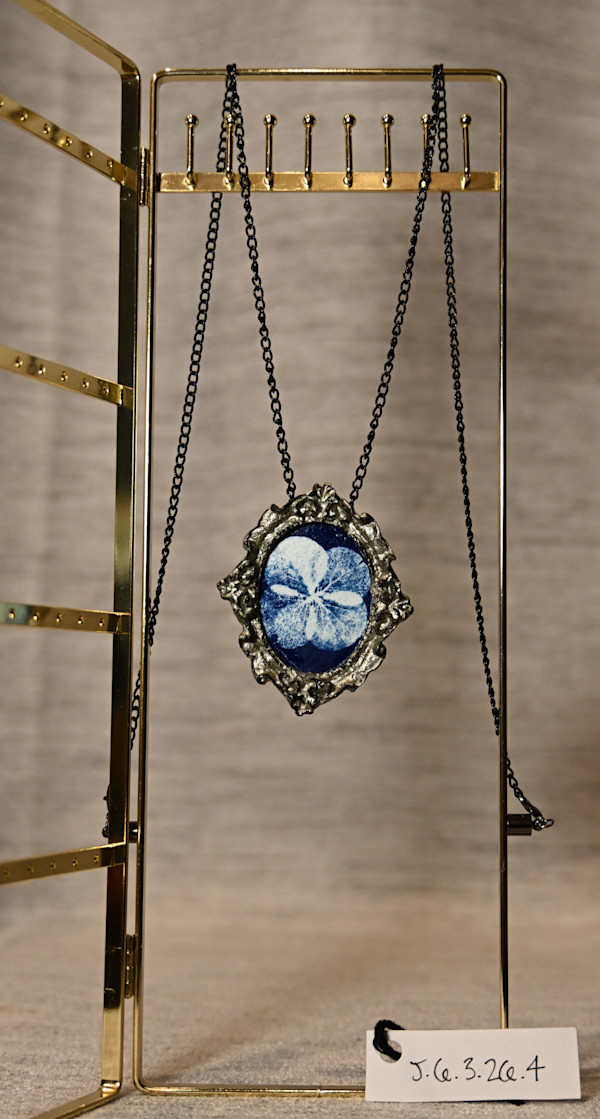 Black Chain Frame Necklace by Emily Ruffner Hillhouse, Image 5.