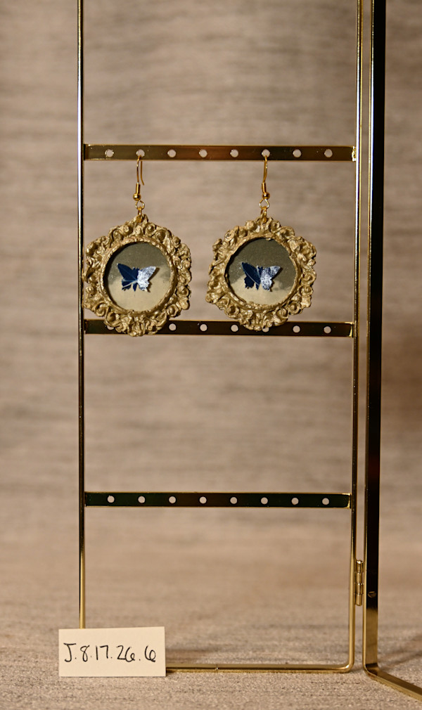 Gold Frame Earrings by Emily Ruffner Hillhouse, Image 11.