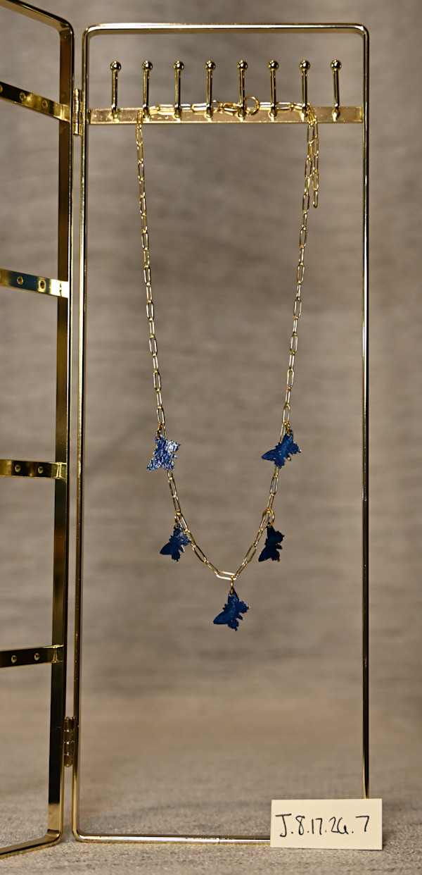 Gold Chain Butterfly Necklace by Emily Ruffner Hillhouse, Image 10.