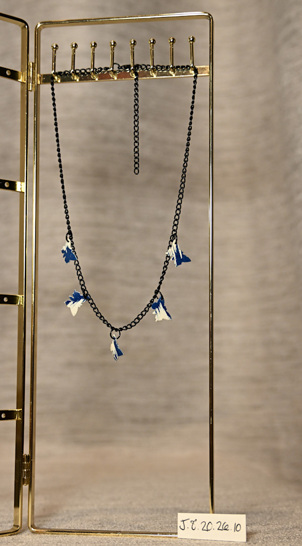 Black Chain Butterfly Necklace by Emily Ruffner Hillhouse, Image 1.