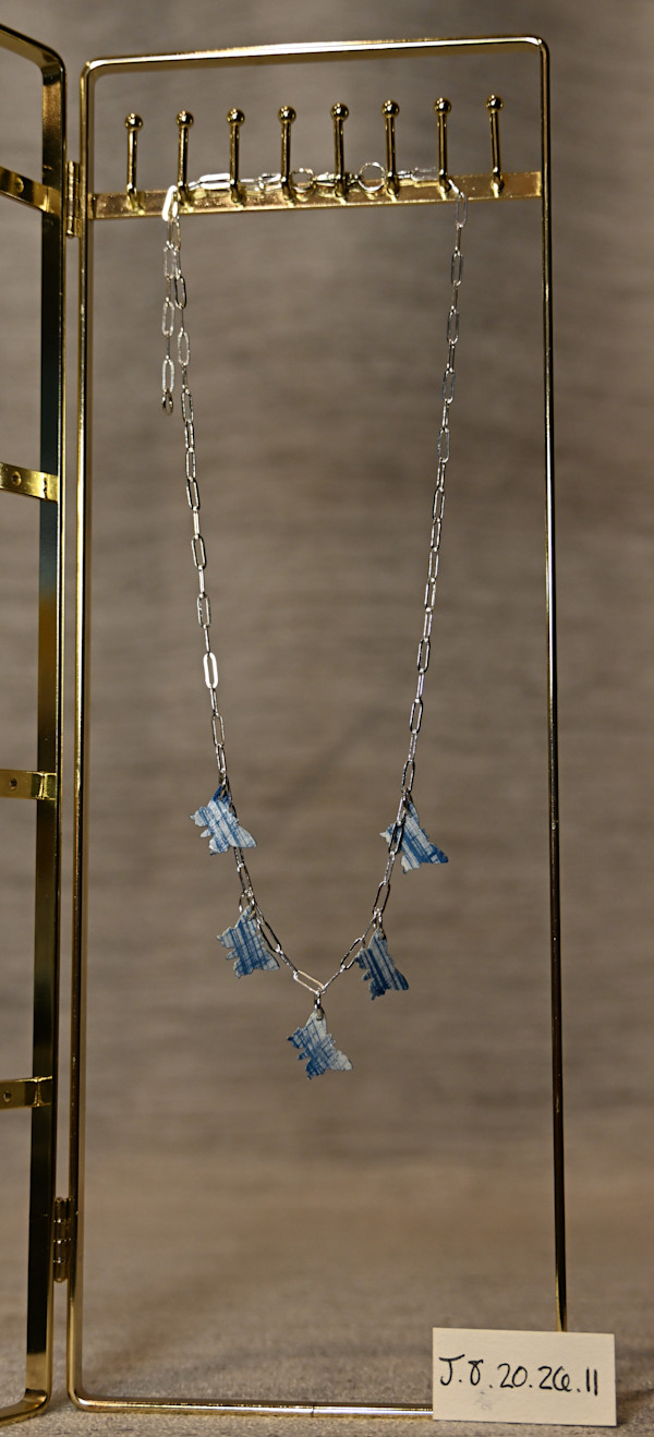 Silver Chain Butterfly Necklace by Emily Ruffner Hillhouse, Image 4.