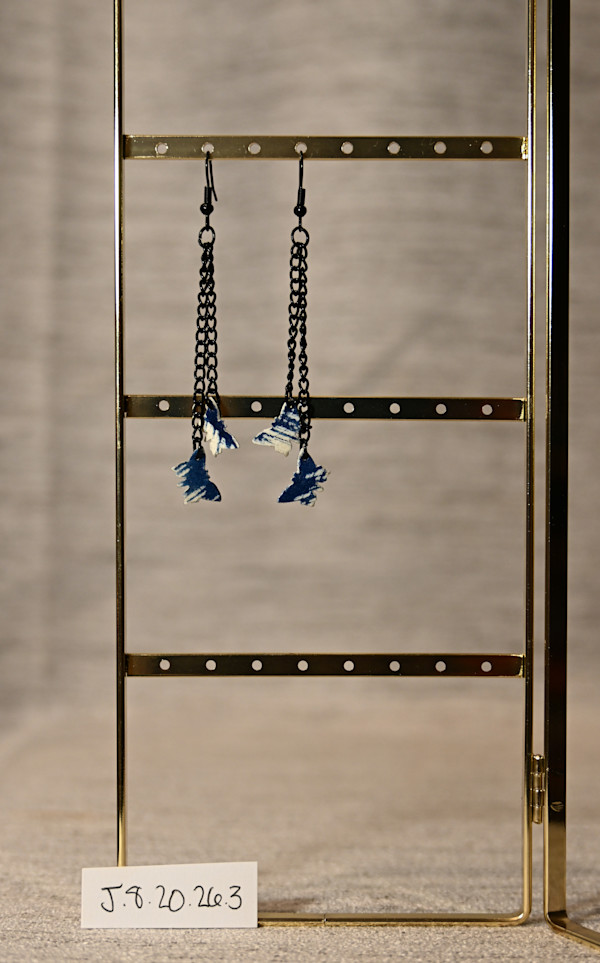Double Black Chain Butterfly Earrings by Emily Ruffner Hillhouse, Image 15.