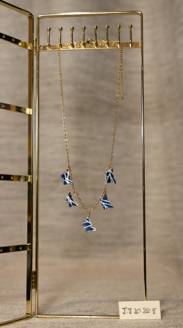 Gold Chain Butterfly Necklace by Emily Ruffner Hillhouse, Image 2.