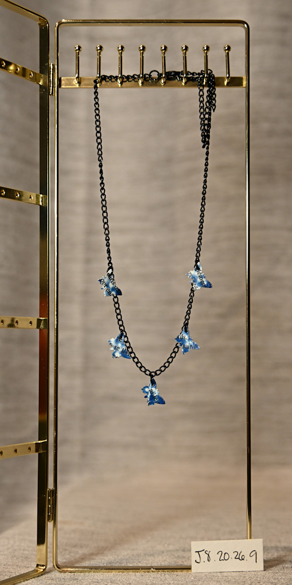 Black Chain Butterfly Necklace by Emily Ruffner Hillhouse, Image 5.