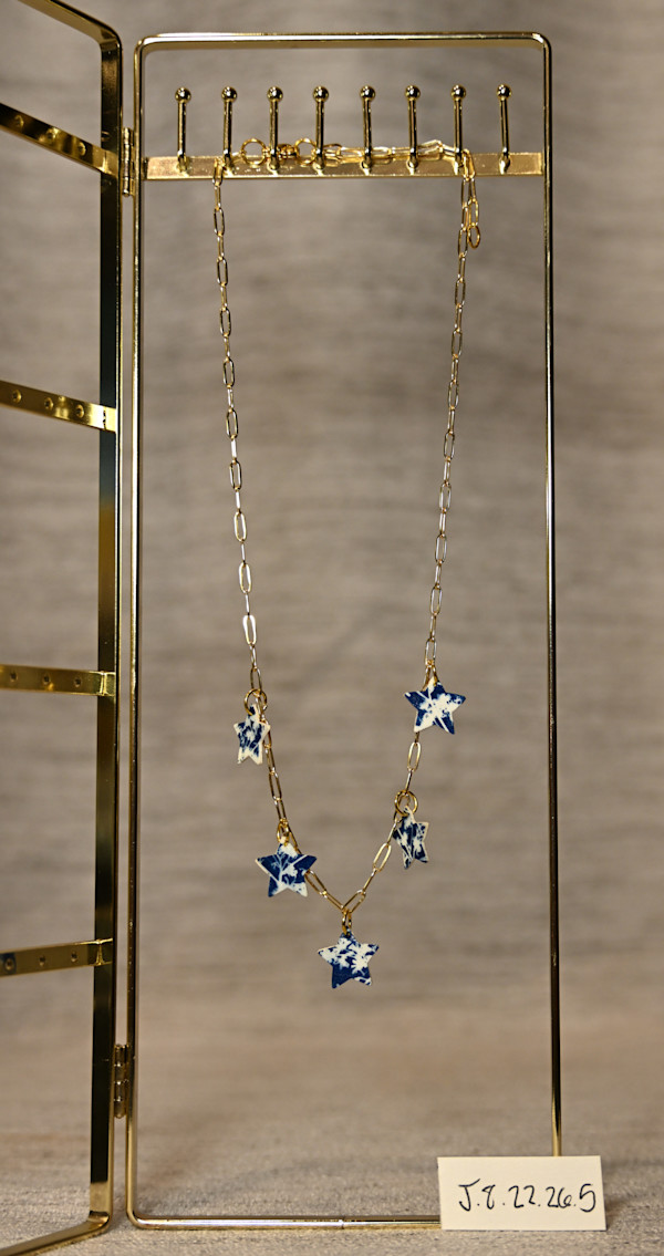 Gold Chain Star Necklace by Emily Ruffner Hillhouse, Image 11.