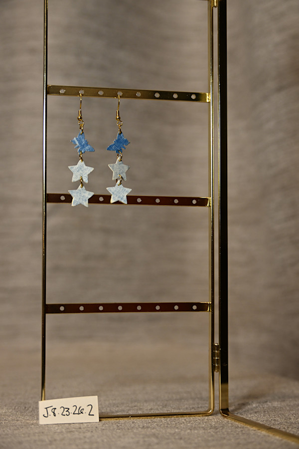 Gold Butterfly & Star Earrings by Emily Ruffner Hillhouse, Image 20.
