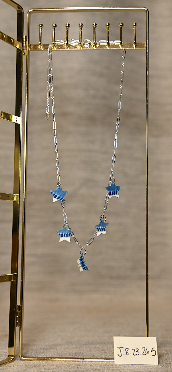 Silver Chain Butterfly & Stars Necklace by Emily Ruffner Hillhouse, Image 17.