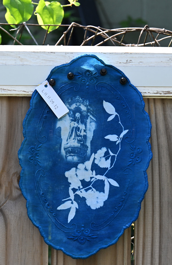 Statue & Botanical Doily by Emily Ruffner Hillhouse