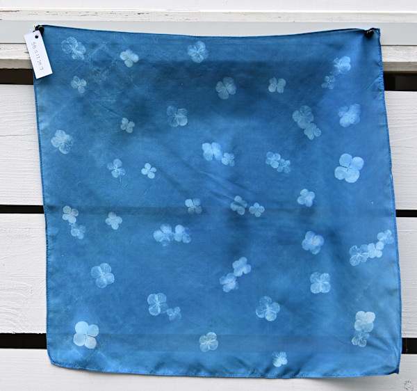 Hydrangea Petal Silk Scarf by Emily Hillhouse