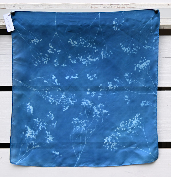 Baby's Breath Silk Scarf by Emily Hillhouse