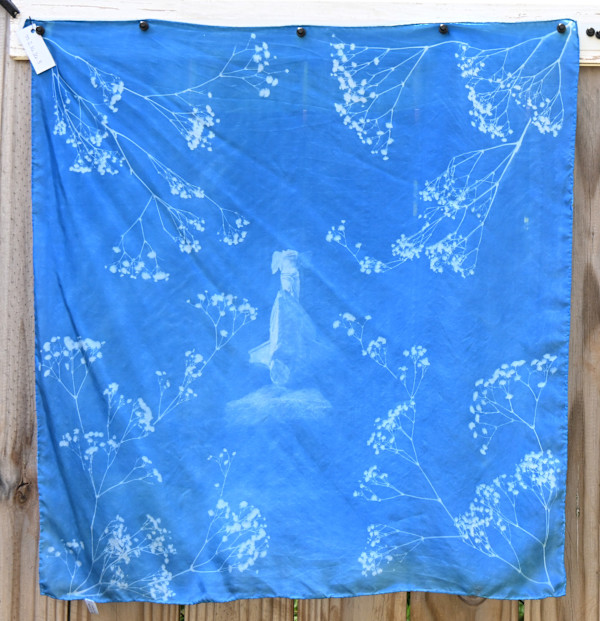 Winged Victory Silk Scarf by Emily Ruffner Hillhouse, Image 1.