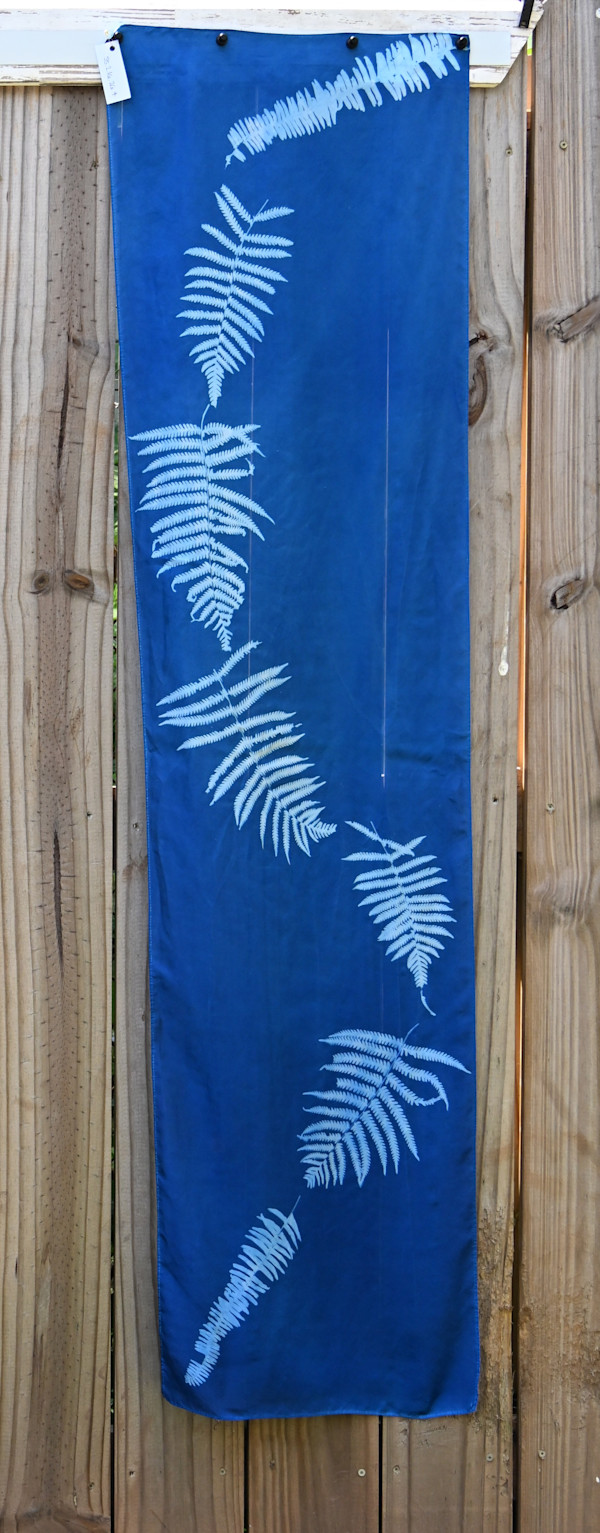Fern Silk Scarf by Emily Ruffner Hillhouse, Image 1.