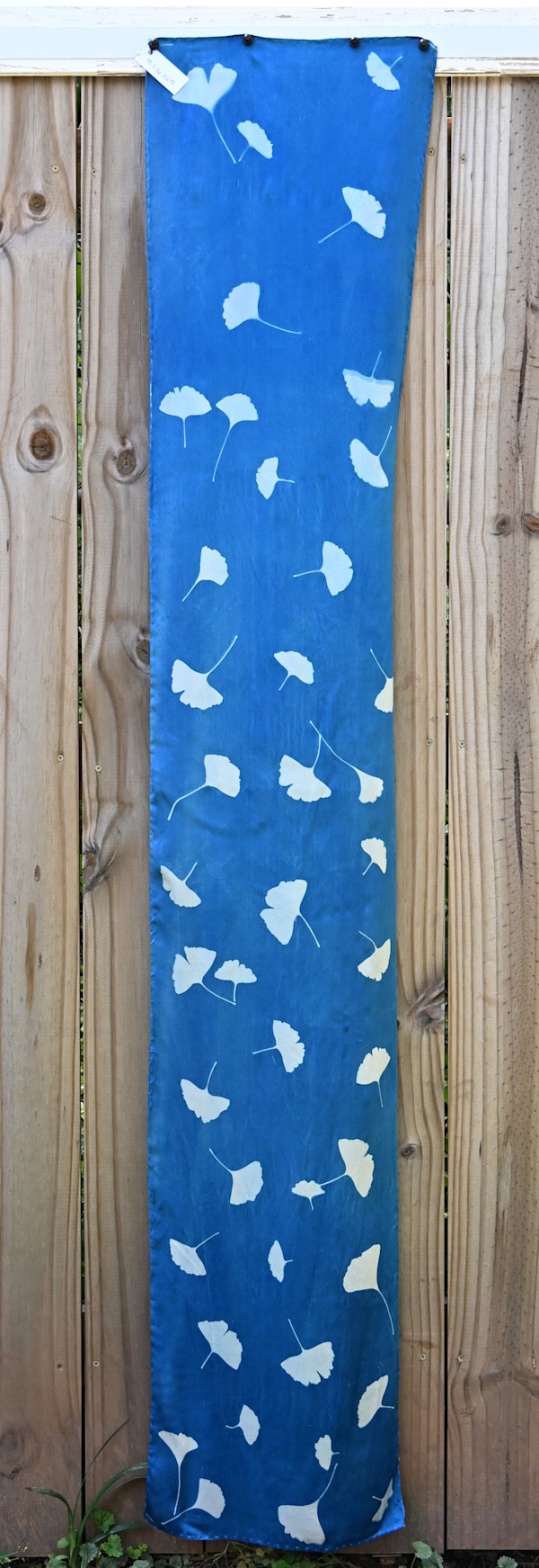 Ginkgo Leaf Silk Scarf by Emily Ruffner Hillhouse, Image 1.
