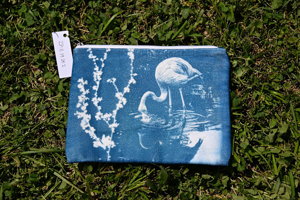 Flamingo Zipper Pouch by Emily Ruffner Hillhouse, Image 1.