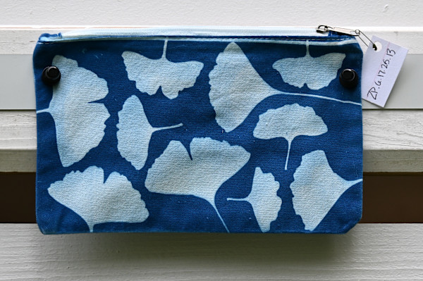 Ginkgo Leaf Zipper Pouch by Emily Hillhouse