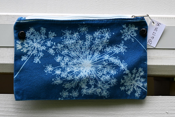 Queen Anne's Lace Zipper Pouch by Emily Hillhouse