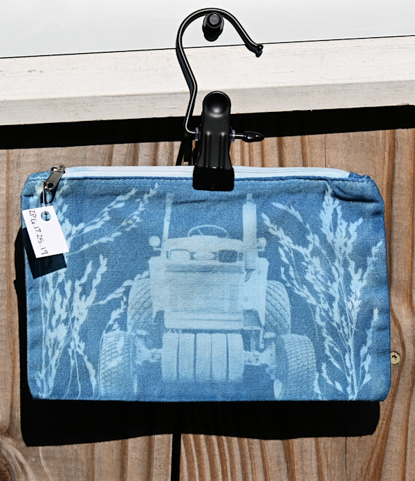Ford Tractor Zipper Pouch by Emily Hillhouse