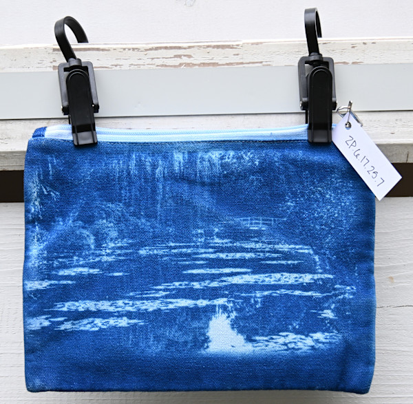 Monet's Garden Zipper Pouch by Emily Hillhouse