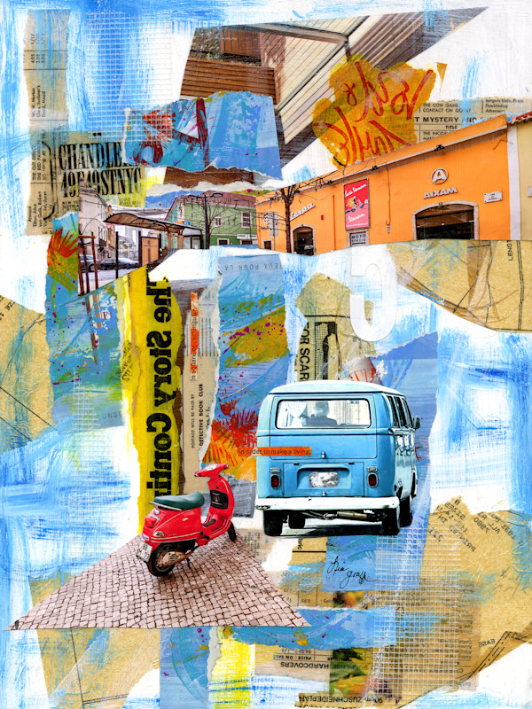 Portugal Scooter by Lisa Graff