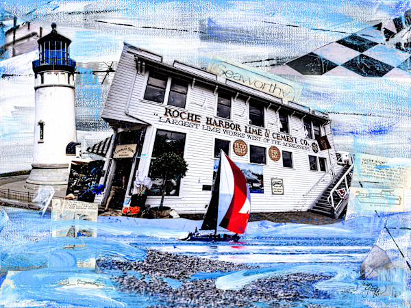 Roche Harbor 'Lime Kiln' Original Art by Lisa Graff, Image 1.