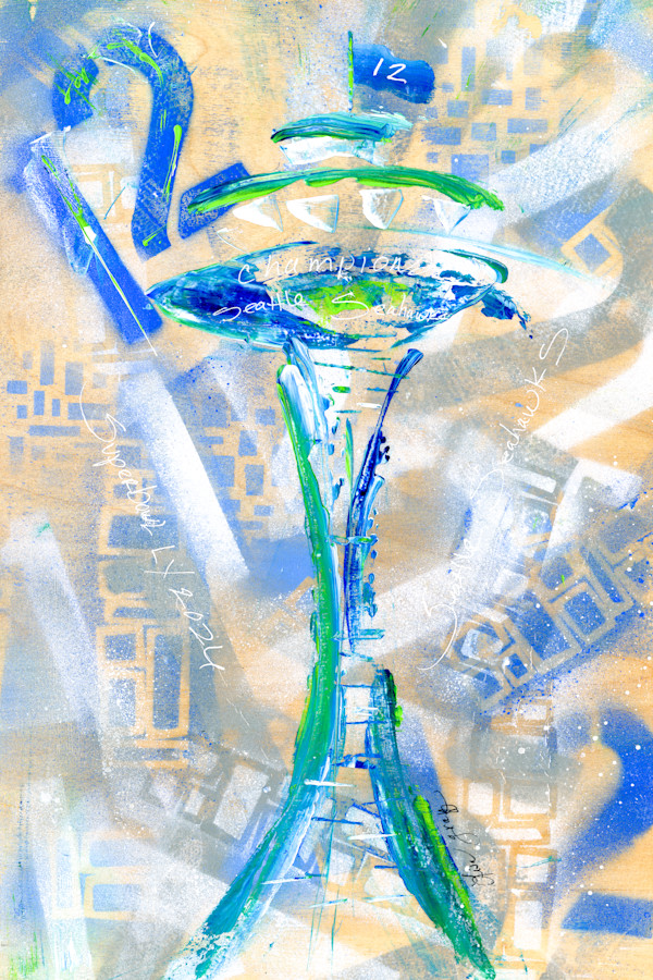 Seahawks Space Needle I2 by Lisa Graff, Image 1.