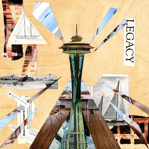 Original Art "Space Needle Legacy" by Lisa Graff, Image 1.