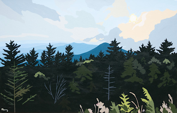 Mountain Sunset by Elizabeth