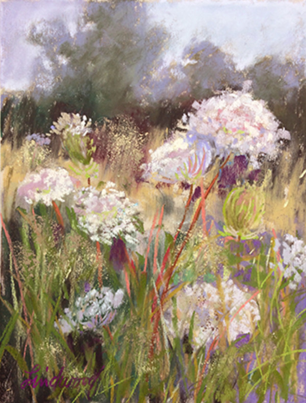 Lace And Weeds I by Gretha Lindwood