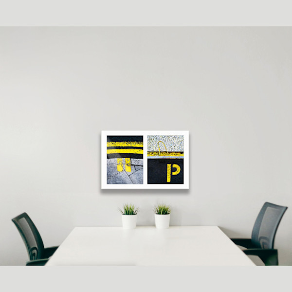 Street Lines #01: Yellow Markings and 'P' Proof 1 by Susan Bowen