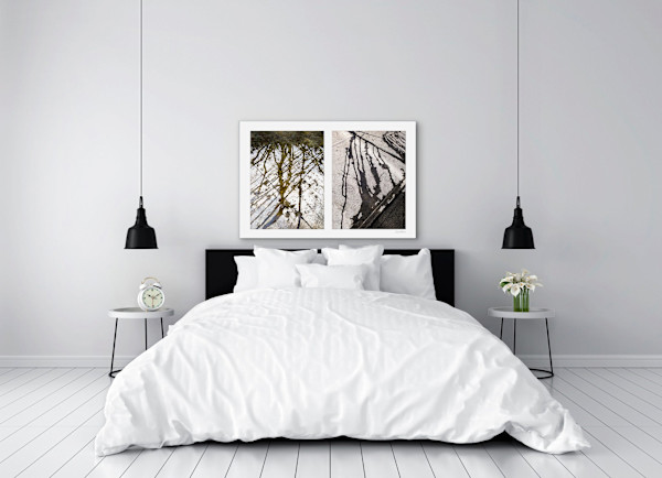 Spills Diptych #11: Drips Up and Down 1/15 by Susan Bowen