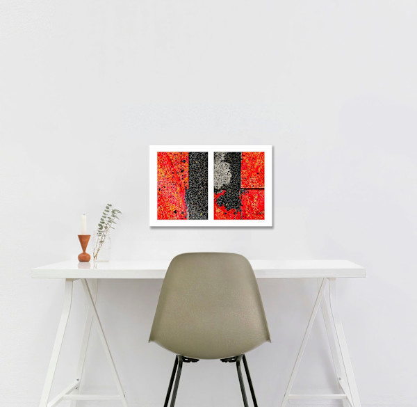 Seeing Red #03: Steel Plates and Macadam 1/50 by Susan Bowen