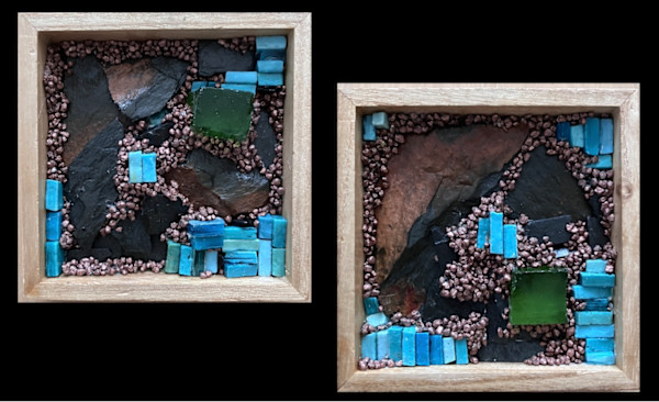 abstract slate duo by Helen Marie, Image 1.