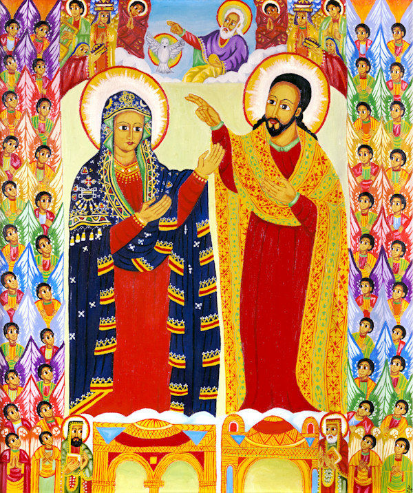 The Covenant of Mercy, Saint Mary in Heaven with Jesus Christ by K. Haile Maskel