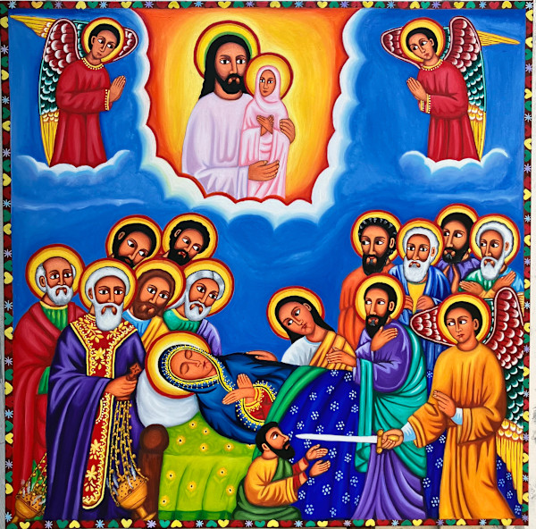 The Dormition (Filseta) of Saint Mary by K. Haile Maskel, Image 9.