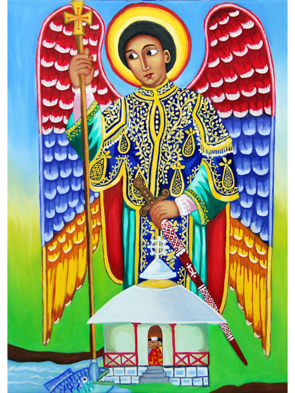 Archangel St. Raphael (Qidus Rufael) by K. Haile Maskel
