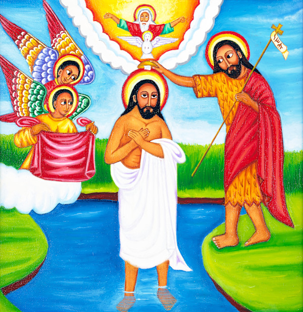 Timket - The Baptism of our Lord by K. Haile Maskel