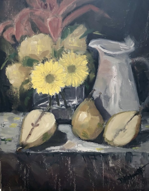 Daisies and Pears by Diane K. Hewitt