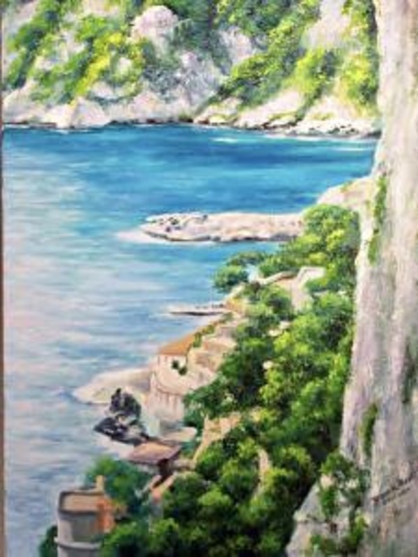 Cliffs Of Capri by Diane K. Hewitt