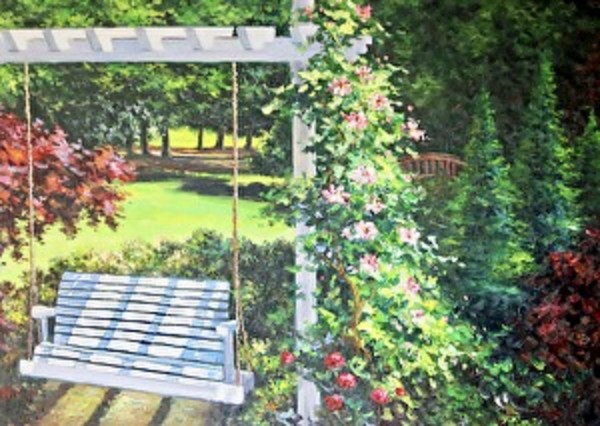 Backyard Swing by Diane K. Hewitt
