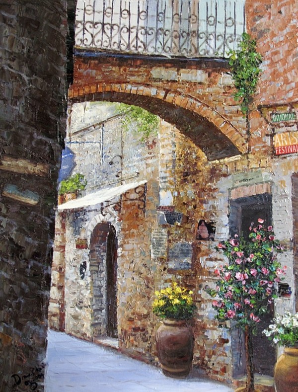 Italian Village Street II by Diane K. Hewitt